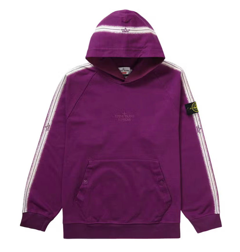 Supreme Stone island Purple Hoodie