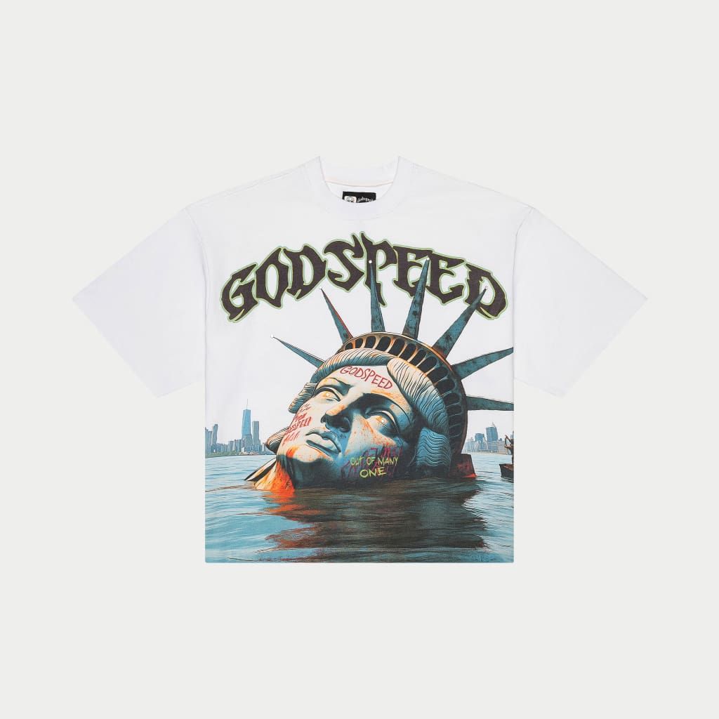 Godspeed Tee Sunken Liberty White