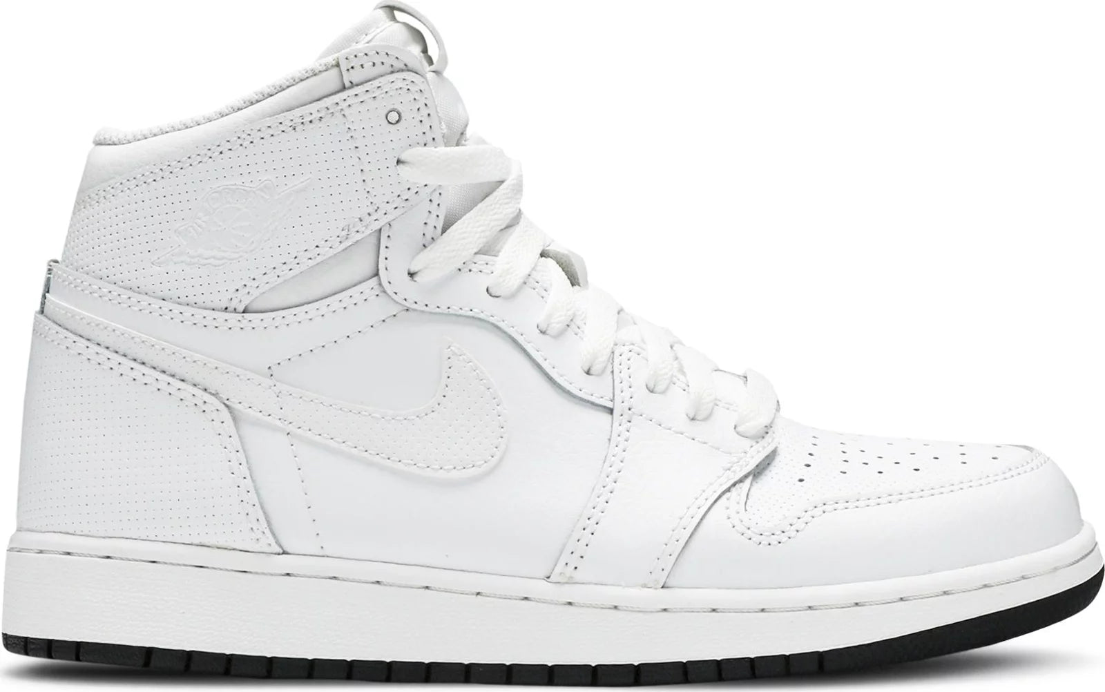 Jordan 1 top perforated white