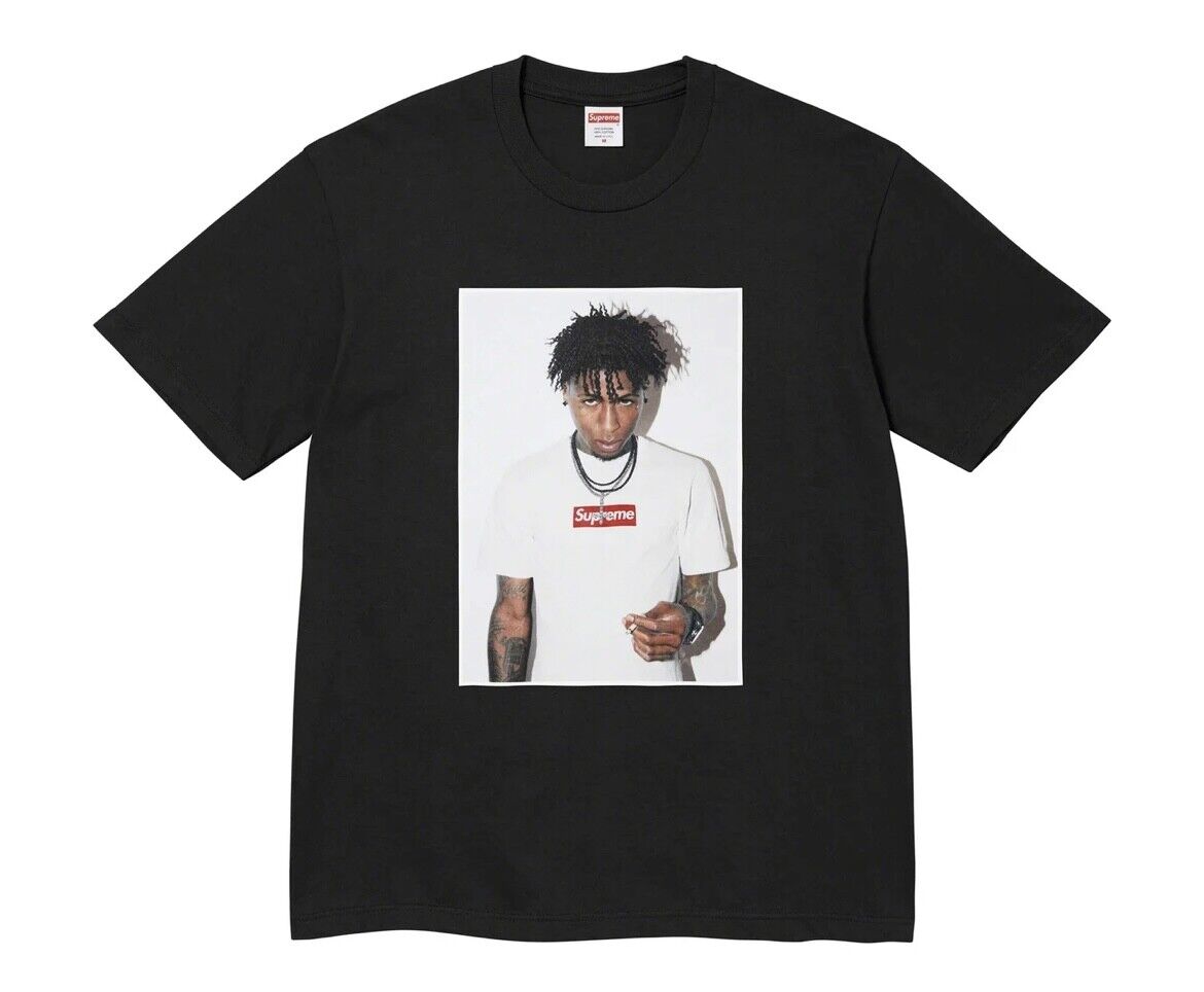 Supreme Photo Tee Black NBA Young Boy