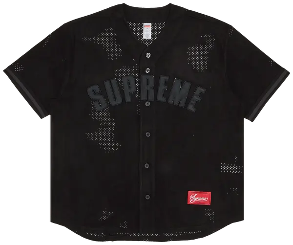 Supreme Baseball Mesh Jersey Black/Black