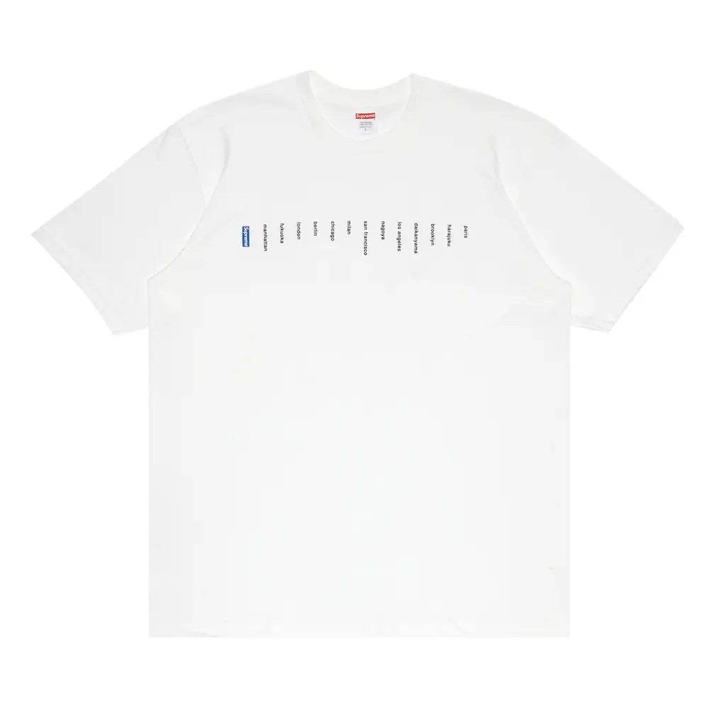 Supreme Location Tee White