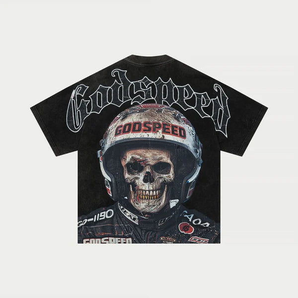 Godspeed Tee Crash Out Washed Black