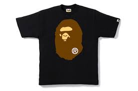 Bape Black Tee Big Head
