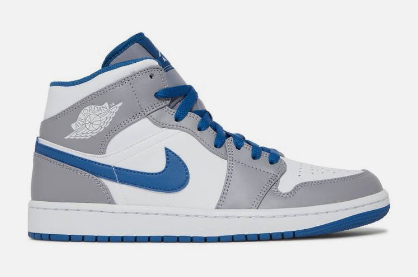 Jordan 1 Mid Cement True Blue