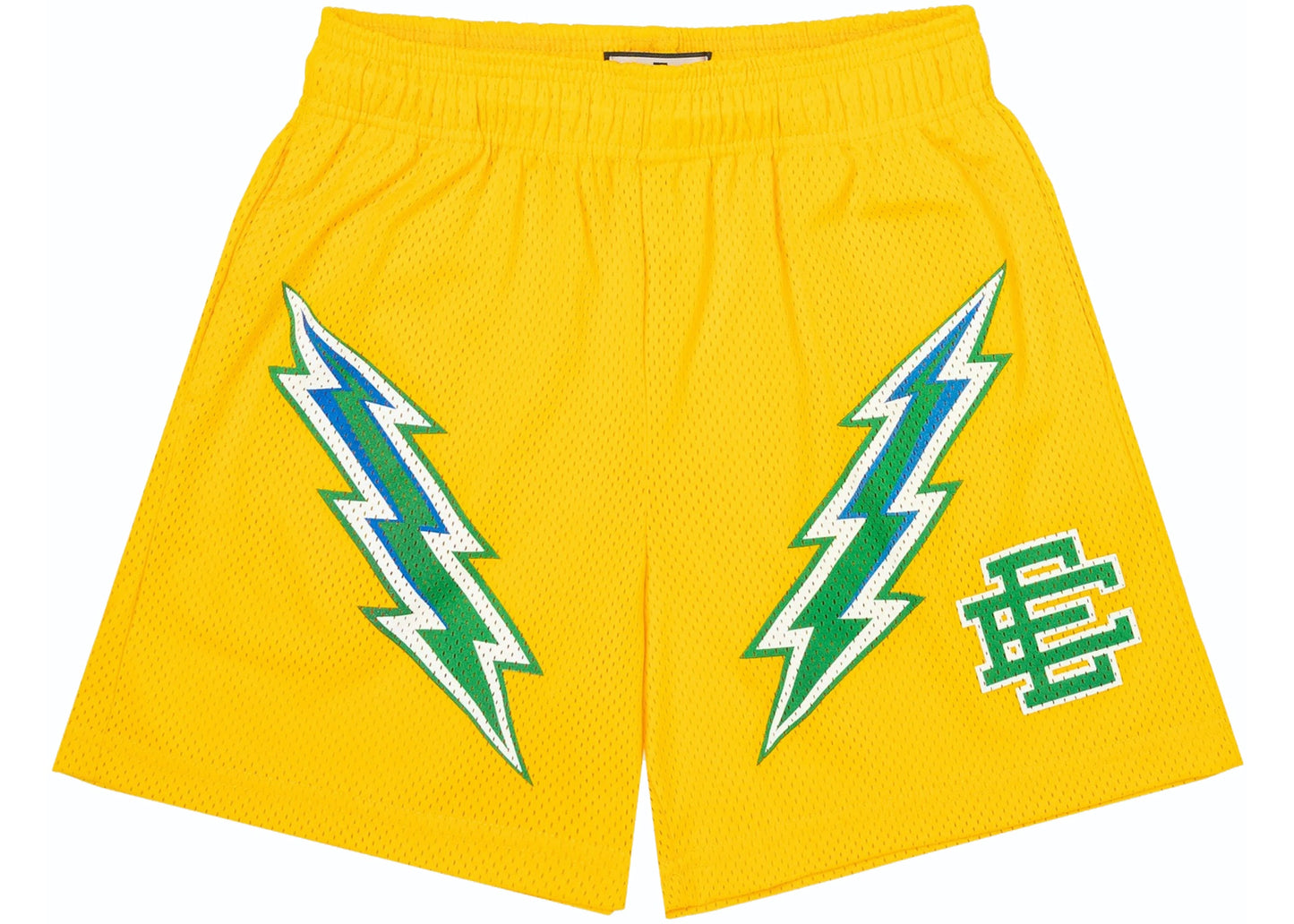 Eric Emanuel Shorts Yellow Bolt