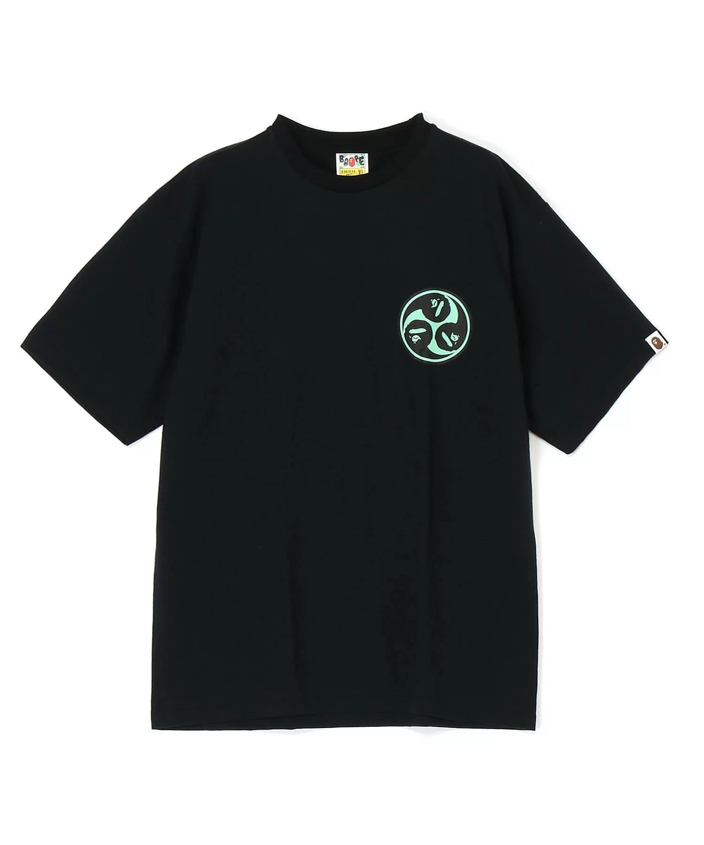 Bape Black T-Shirt Mitsudomoe