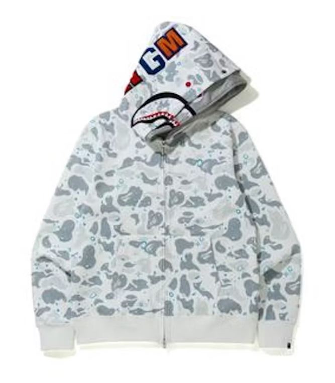 Bape Full Zip White Space Camo