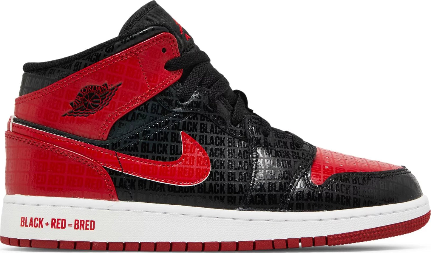 Jordan 1 Bred Text (GS)