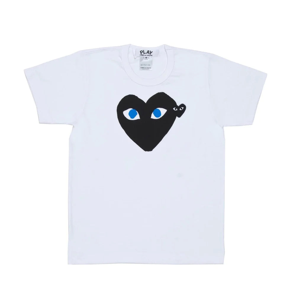 CDG Black Blue Heart T-Shirt