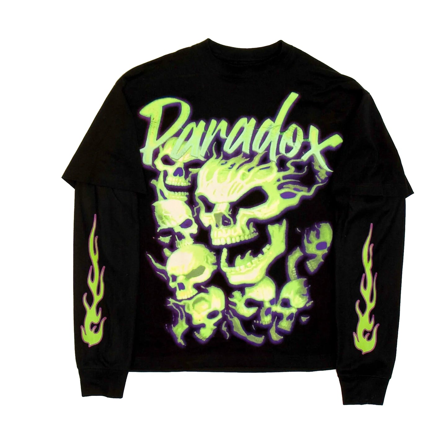 Paradox Thermal Tee Flaming Skulls