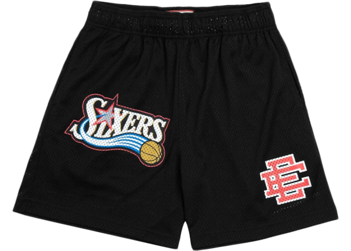 Eric Emanuel Shorts Sixers Black