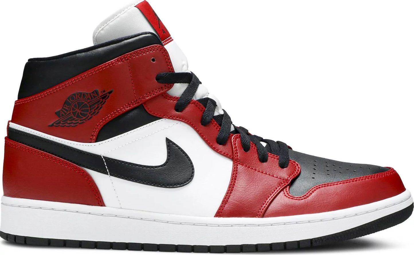 Jordan 1 Mid Chicago Black Toe