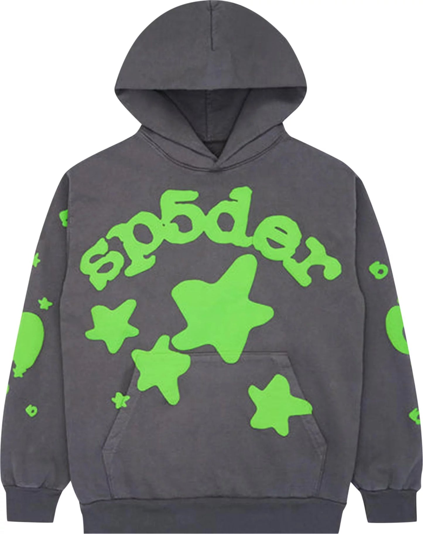 Sp5der Hoodie Grey/Green