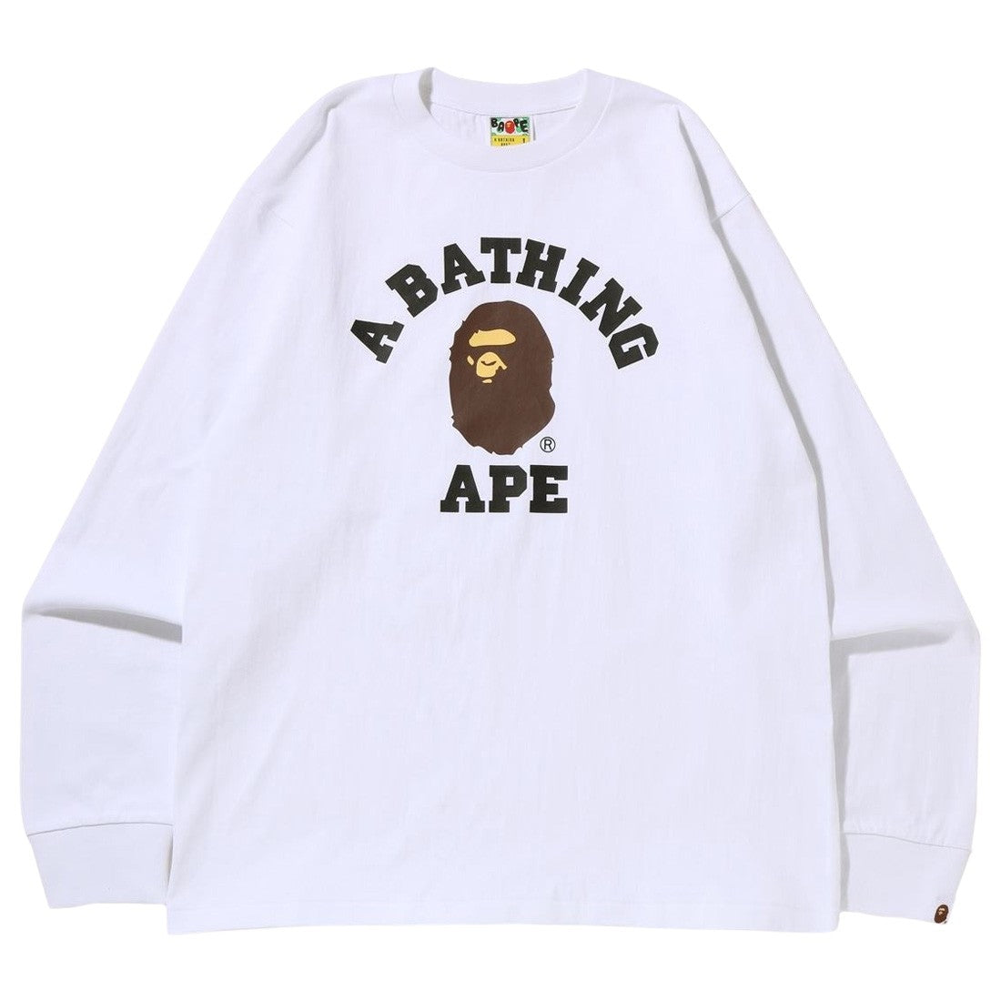 Bape L/S College White