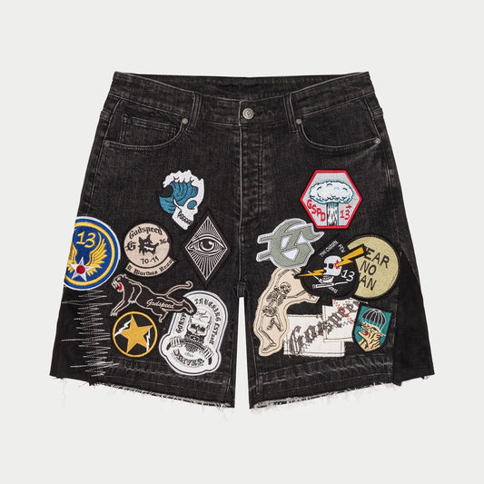 Godspeed Patch Jean Shorts