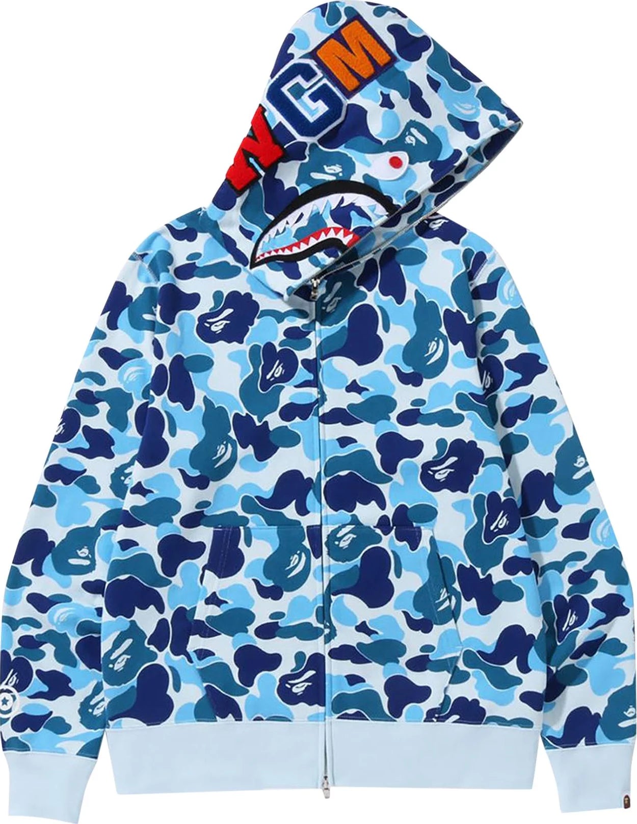 Bape Full Zip Light Blue