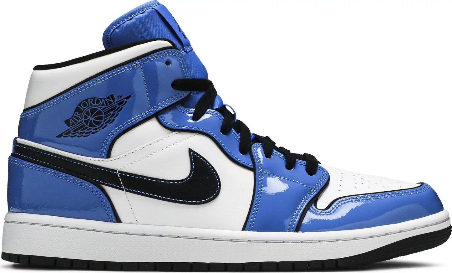 Jordan 1 Mid Signal Blue